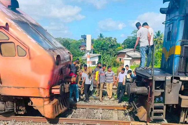 Investigation launched into train collision in Beliatta 