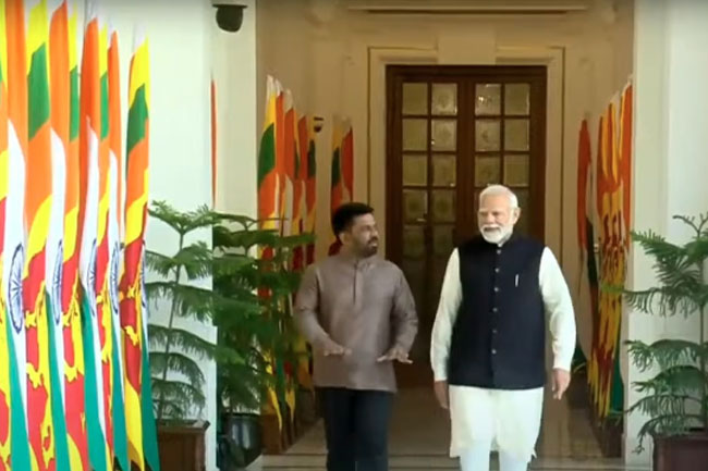 President Dissanayake meets Indian PM