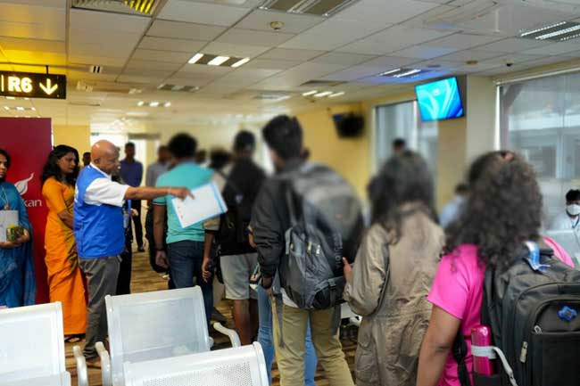 27 Sri Lankans rescued from Myanmar cybercrime camps return home