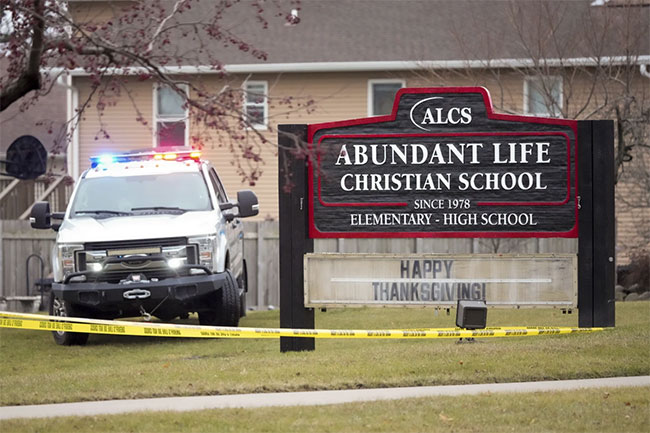 Teacher and teenage student killed in shooting at Christian school in Wisconsin