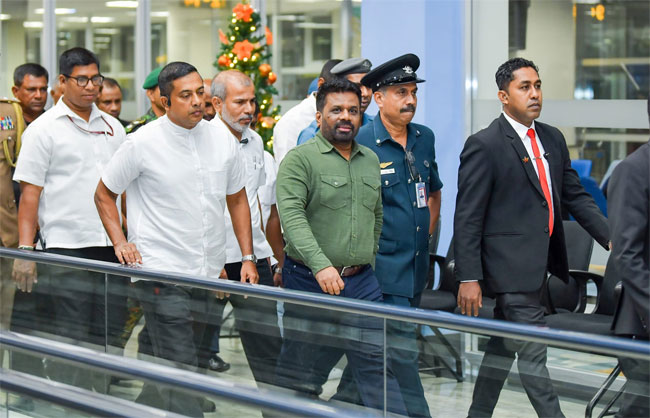 President returns to island after India visit