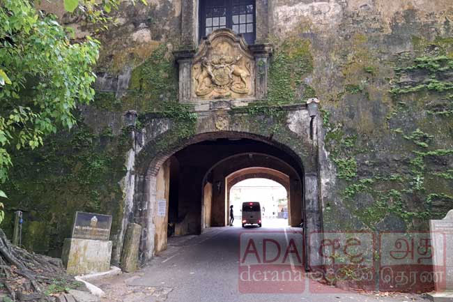 Galle Forts old entrance temporarily closed