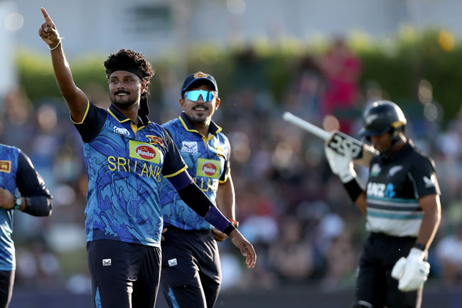   New Zealand post 172/8 against Sri Lanka in 1st T20