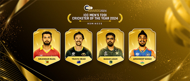 Nominees for ICC Mens T20I Cricketer of the Year unveiled