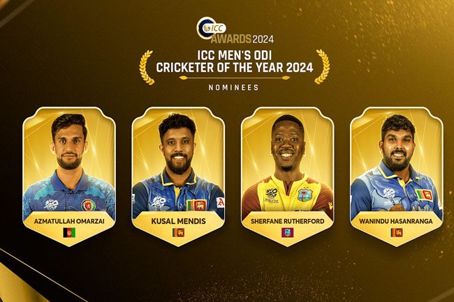 Mendis, Wanindu among frontrunners for ICC Mens ODI Cricketer of The Year