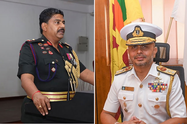 New Commanders appointed to Sri Lanka Army and Navy