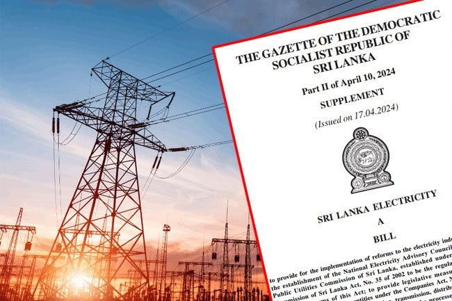 Govt. to make amendments to Sri Lanka Electricity Act 2024