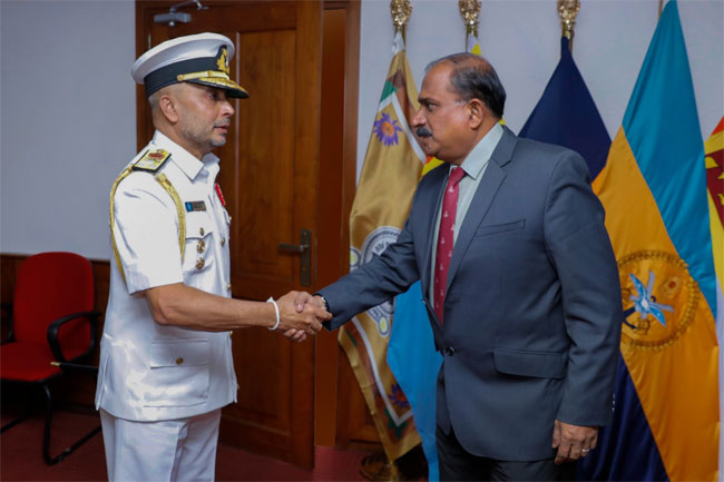 New Navy Commander calls on Deputy Minister of Defence 