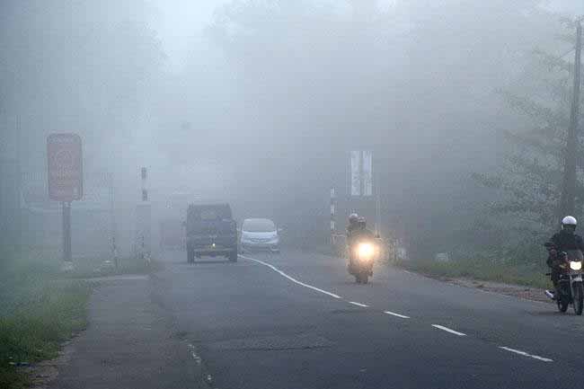 Misty conditions expected during the morning