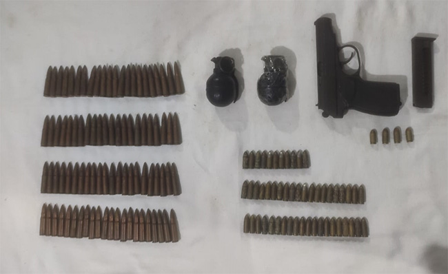 Two arrested in Seenigama with grenades, pistol and ammunition