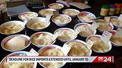 Rice imports deadline to end tomorrow (English)