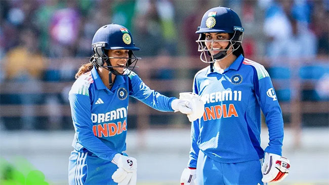 India record their highest team total in Womens ODI history