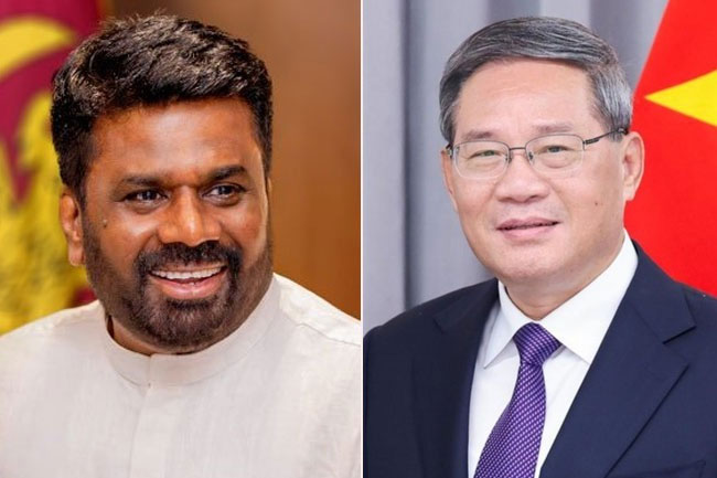 President Dissanayake holds talks with Chinese Premier