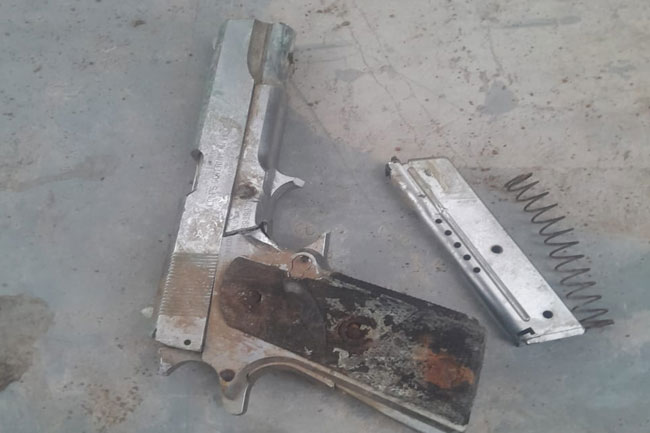 Firearm discovered at construction site in Borella