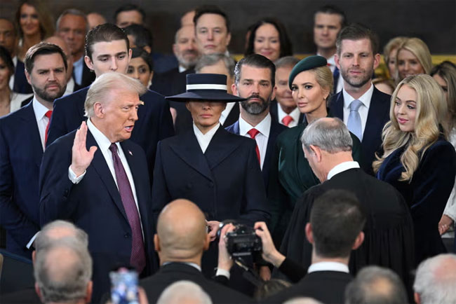 Donald Trump sworn in as 47th US President in Capitol ceremony