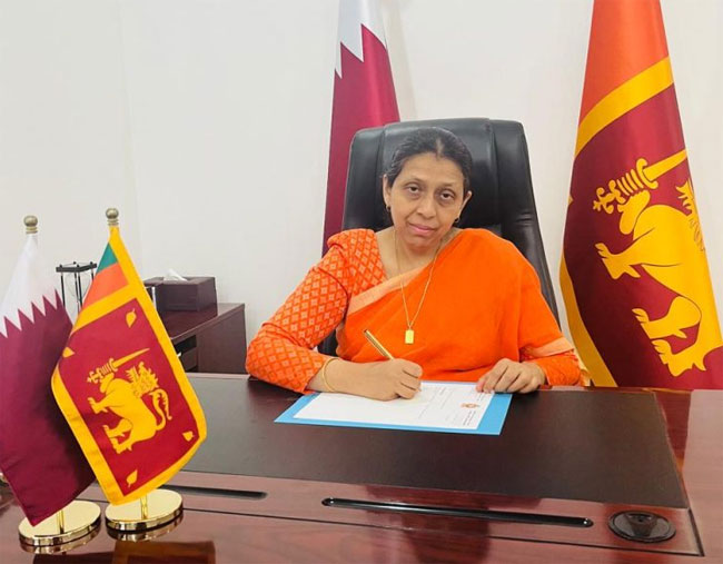 Sri Lankas first female Ambassador to Qatar assumes duties