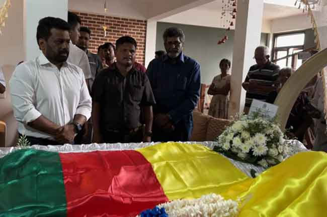 President pays last respects to former MP Mavai Senathirajah