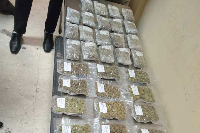 Two arrested with Kush cannabis at BIA