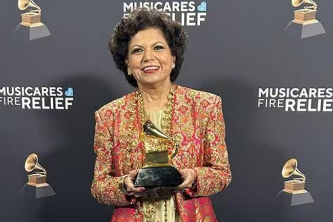 Indias Chandrika Tandon wins best new age album at Grammys 2025