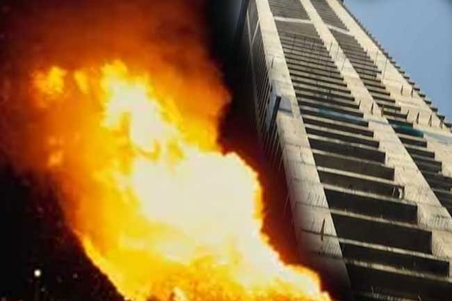 Fire breaks out at Krrish building in Colombo