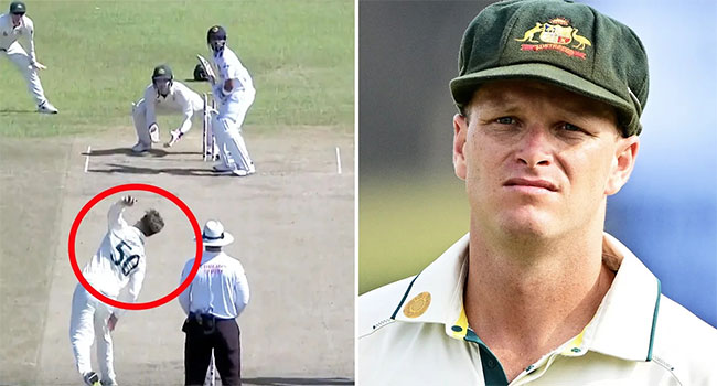 Australias Matthew Kuhnemann reported for suspect bowling action