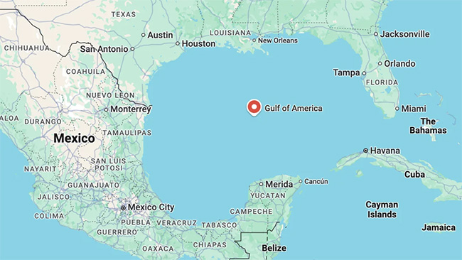 Gulf of America arrives on Google Maps