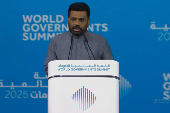 President Dissanayake addresses World Governments Summit