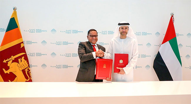 Sri Lanka, UAE sign agreement to strengthen economic and investment relations