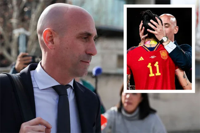 Ex-Spanish football chief Luis Rubiales found guilty after kissing player Jenni Hermoso without consent