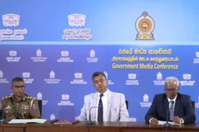 Special press briefing on underworld activities and national security