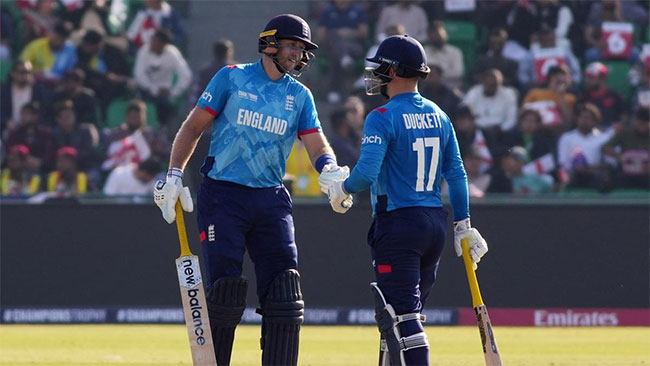 England smashes record for highest total ever in ICC Champions Trophy history