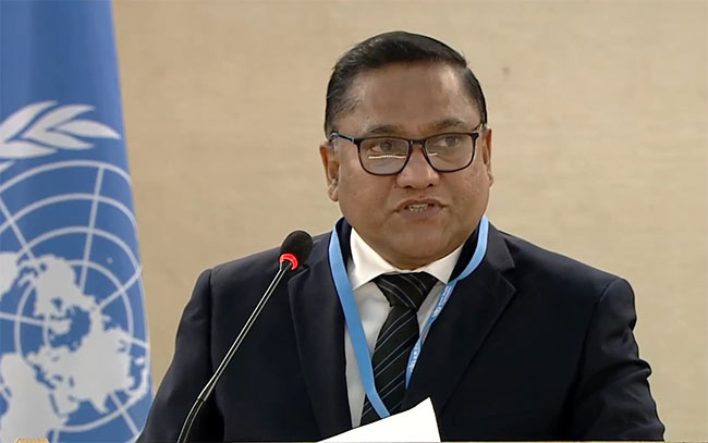 Sri Lanka aims to make domestic mechanisms credible within constitutional framework:FMtoUNHRC