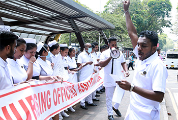 Nurses protest