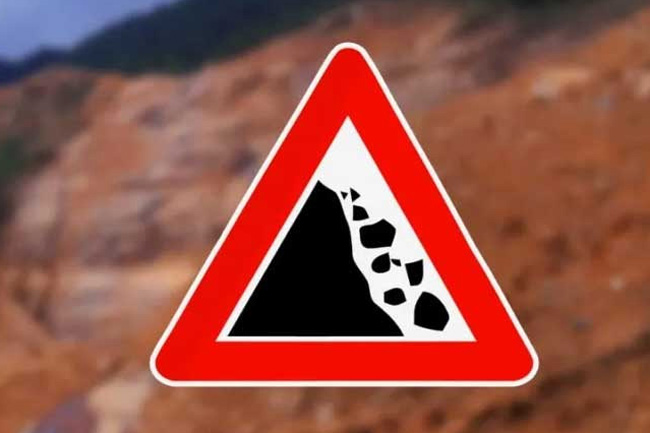 Landslide early warnings issued for 2 districts