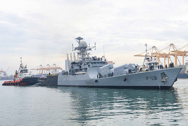 INS Kuthar strengthens maritime ties with Sri Lanka during Colombo visit