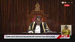 Speaker bans live broadcast of MP Archchuna's speeches in parliament foreightsessions (English)