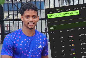   World Indoor Athletics Championship: Sri Lankas Chamod Yodhasinghe qualifies for semifinals 
