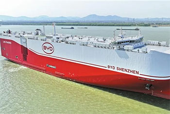 BYD launches worlds largest car carrier with 9,200 vehicle capacity