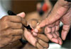 Which finger gets marked when voting at this election? 