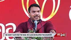 'We didn't merely end the war, We also developed the country' - Namal Rajapaksa (English)