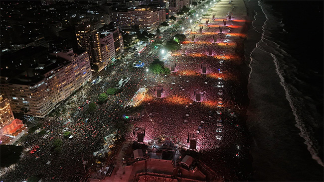 Two million people attend free Lady Gaga concert in Brazil