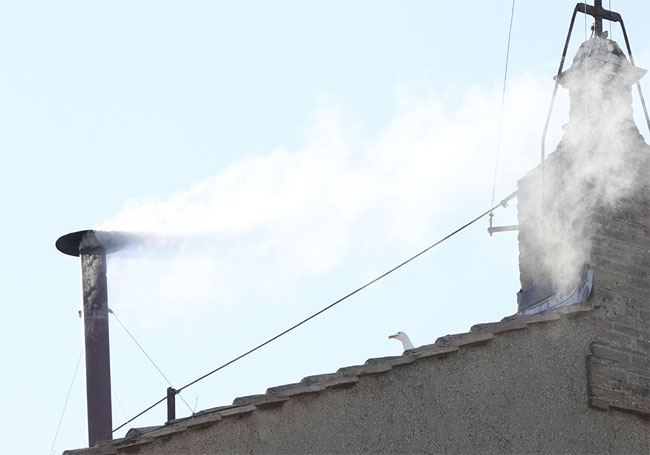 New pope elected as white smoke emanates from Sistine Chapel