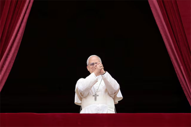 Pope Leo XIV appeals for no more war in first Sunday message