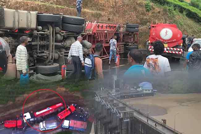 Environmental concerns mount after fuel bowser accident in Kotmale
