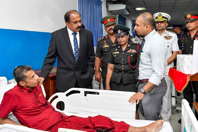 Deputy Defence Minister visits war heroes at Ranaviru Sevana, assures continued govt support
