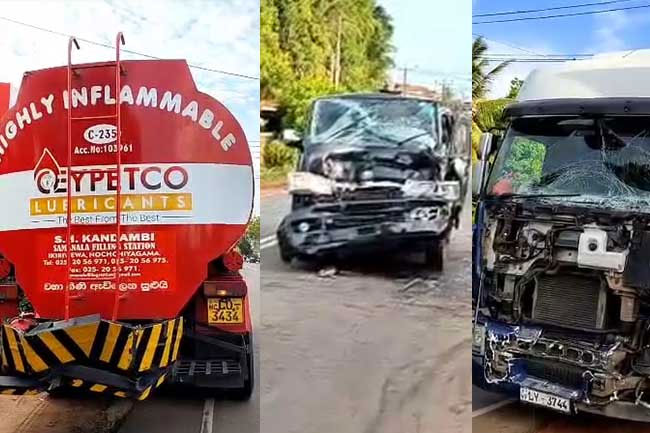 Seven injured in accident involving three vehicles in Chilaw