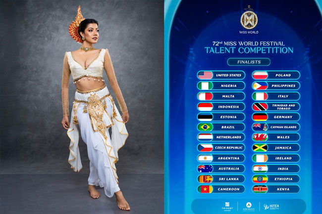 Miss World 2025 Talent Challenge: Sri Lankas Anudi Gunasekara among top 24