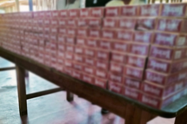 Two suspects arrested with smuggled cigarettes in Mannar