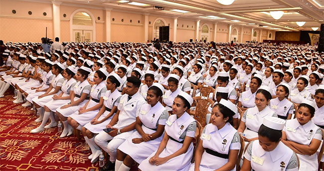 Over 3,100 nurses receive appointments in Sri Lankas largest-ever induction 