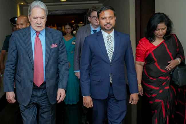 New Zealand’s Deputy PM Winston Peters arrives in Sri Lanka